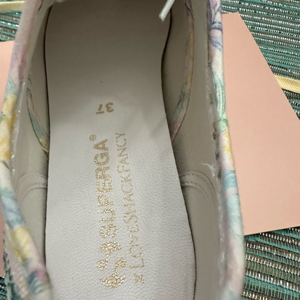 Brand new in box SuperGA x Love Shack Fancy Tahitian Pink sneakers (style 2750)! - Picture 6 of 11
